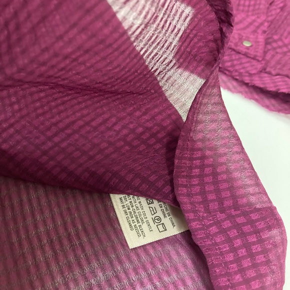 Anthropologie Burgundy (with block print) - Picture 7 of 11